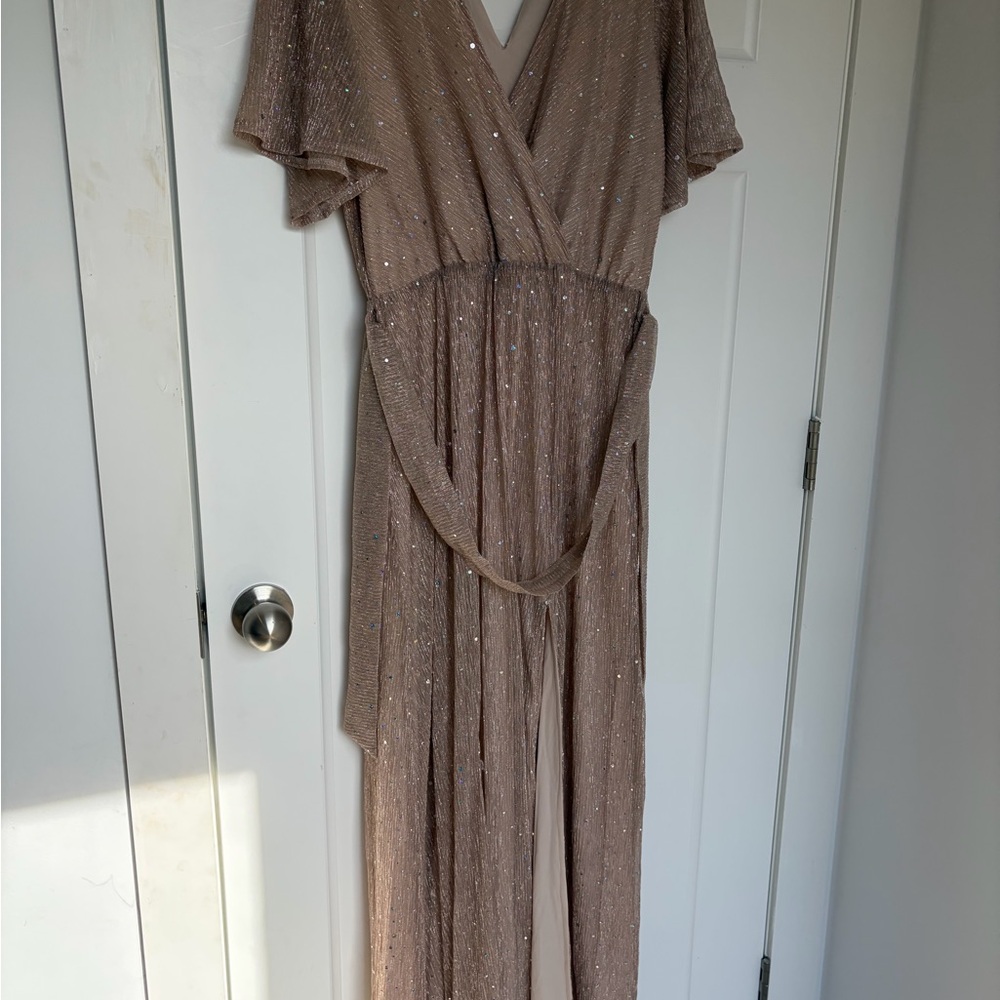 Baltic Born Grace Sparkle Gown in Champagne